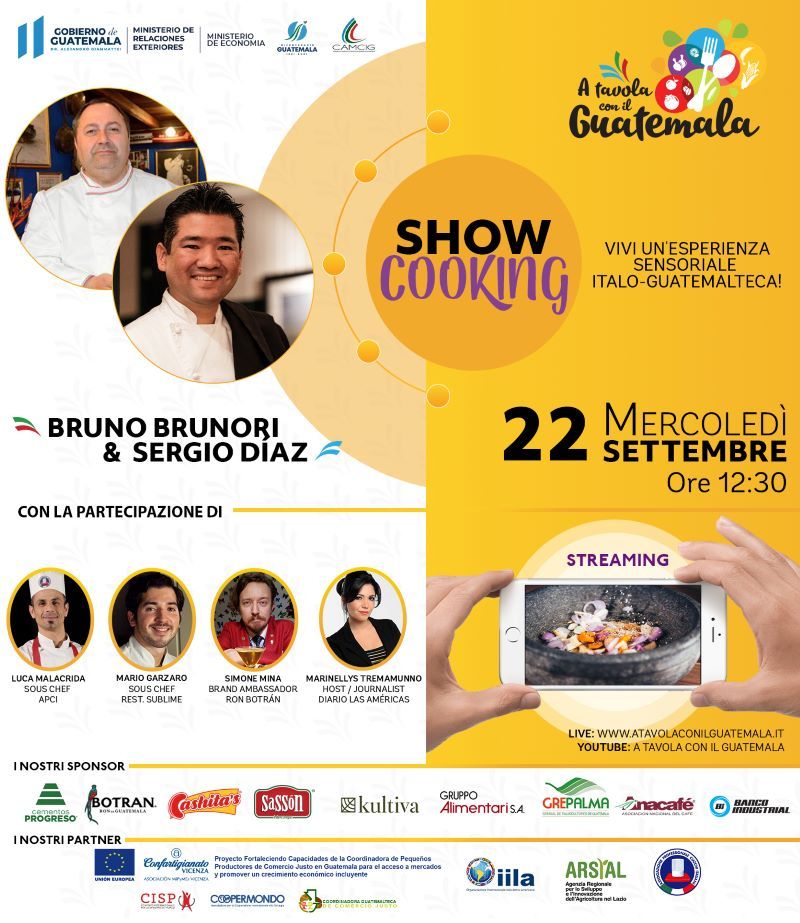 "A tavola con il Guatemala" exhibe en Italia productos agroalimentarios de 15 empresas