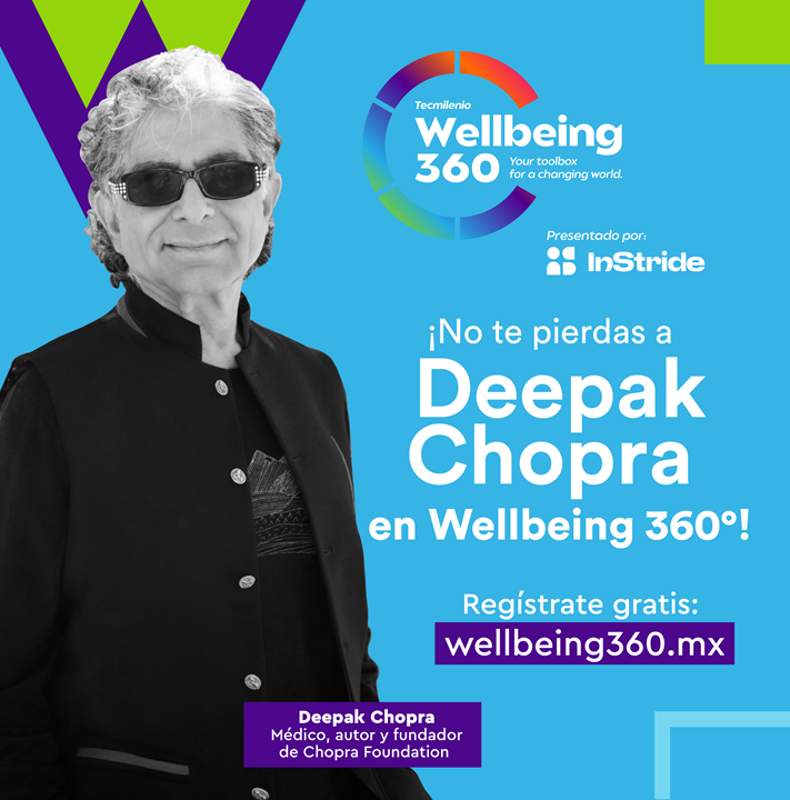 Deepak Chopra vuelve a México a participar en uno de los eventos más importantes de bienestar en el país