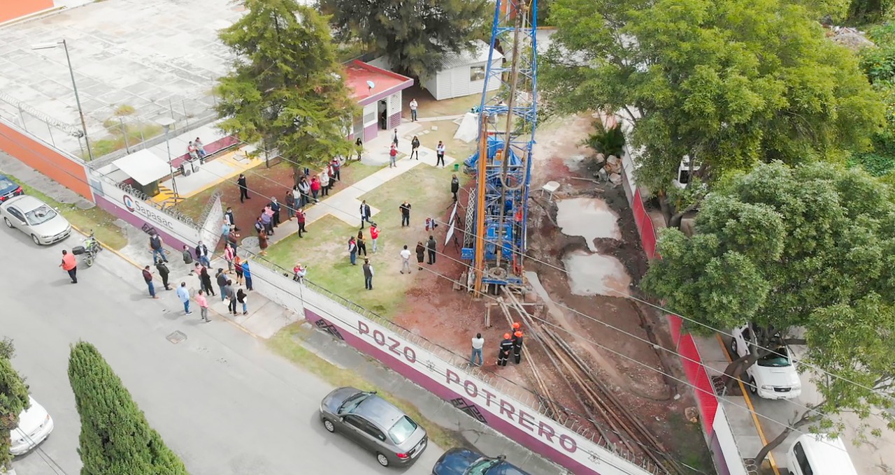 CON PLAN HÍDRICO INTEGRAL, LOGRA GOBIERNO DE COACALCO PERFORACIÓN DE NUEVO POZO