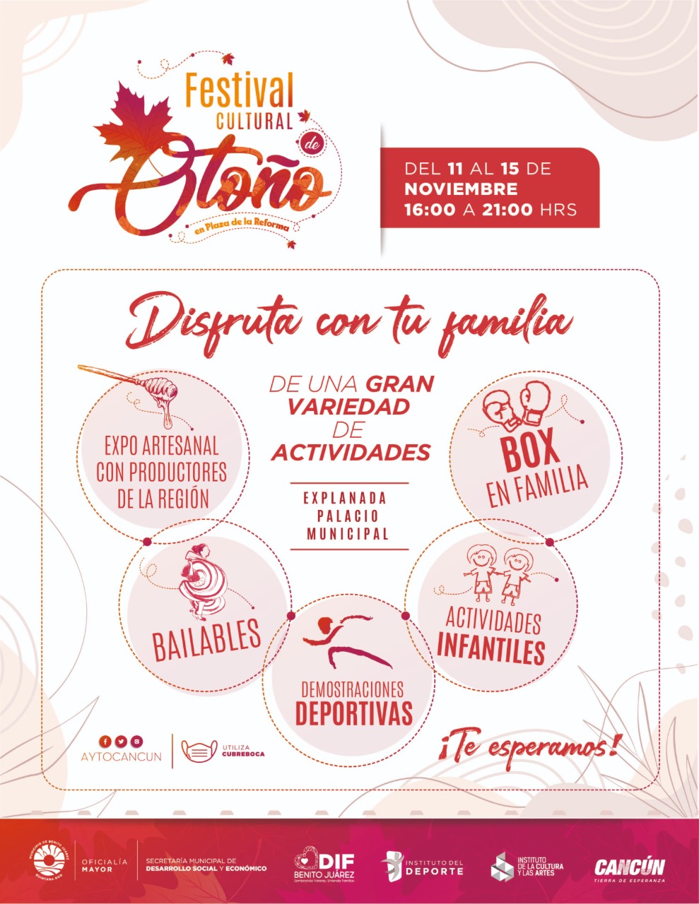 INVITAN AL FESTIVAL CULTURAL DE OTOÑO EN PLAZA DE LA REFORMA