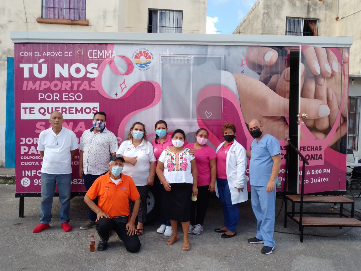 ATIENDE IMM A MUJERES BENITOJUARENSES CON UNIDAD MÉDICA MÓVIL