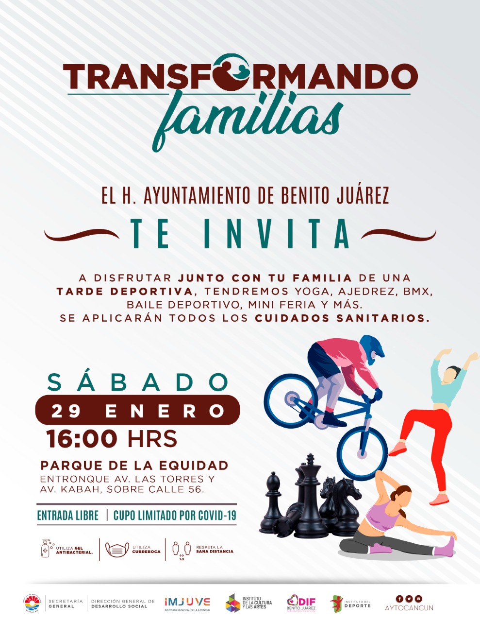 ANUNCIAN CONVIVENCIA DEPORTIVA EN EL PARQUE DE LA EQUIDAD