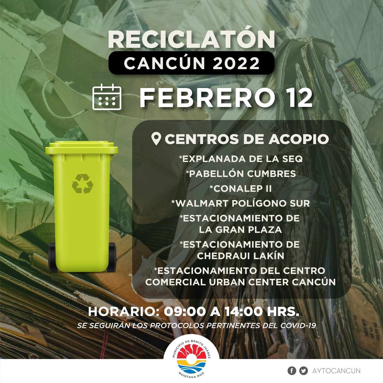 INVITAN A PRÓXIMA JORNADA DE RECICLATÓN