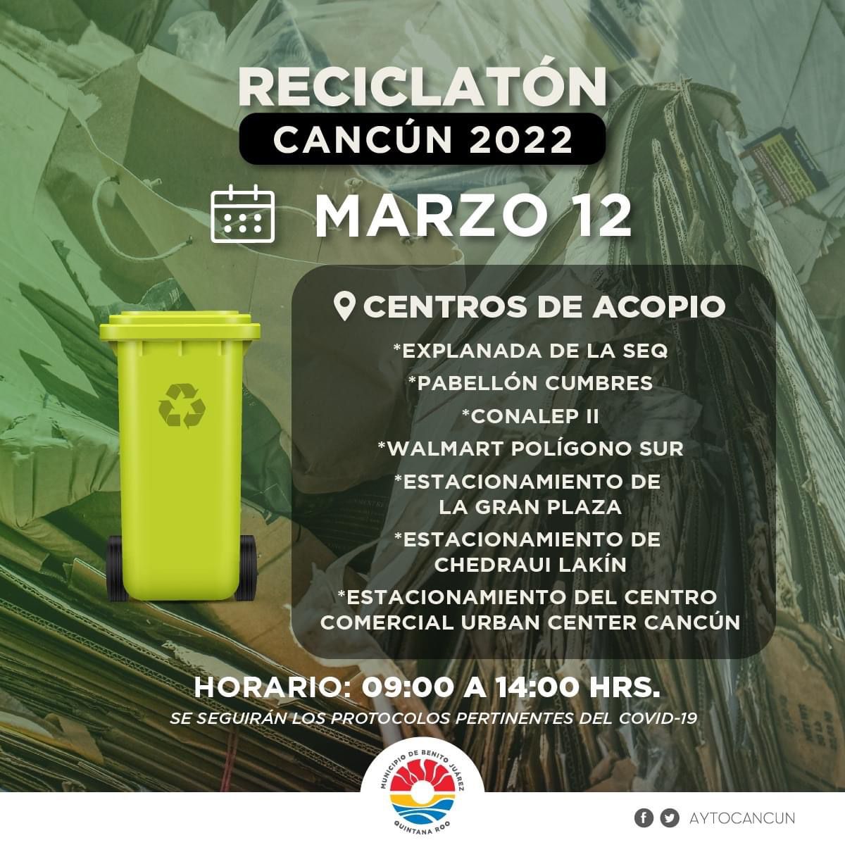 INVITA GOBIERNO DE BJ A PARTICIPAR EN RECICLATÓN