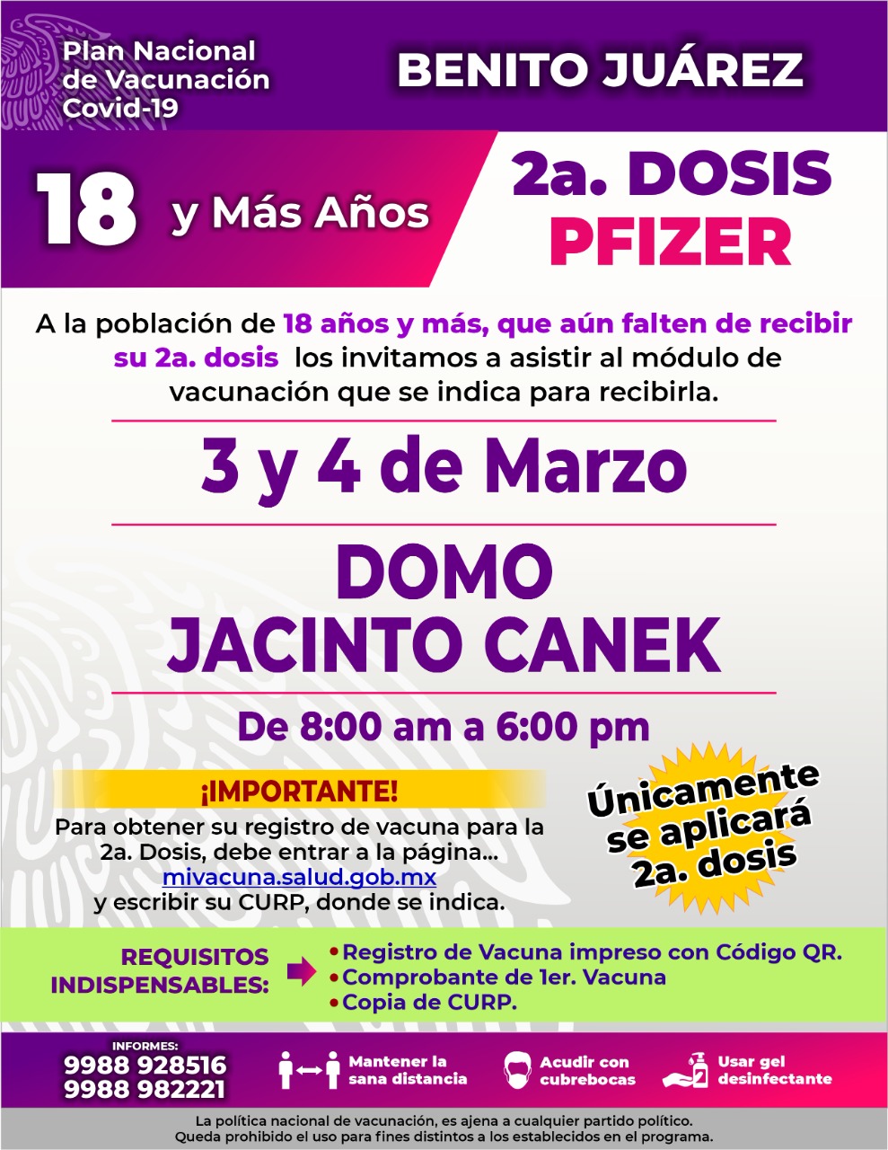 JORNADA SIMULTÁNEA DE VACUNAS EN CANCÚN