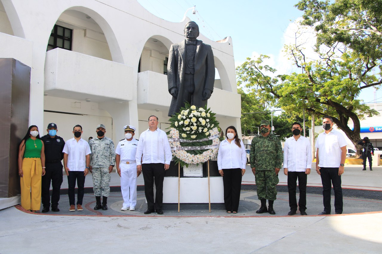 CONMEMORAN AUTORIDADES MUNICIPALES 150 ANIVERSARIO LUCTUOSO DE BENITO JUÁREZ