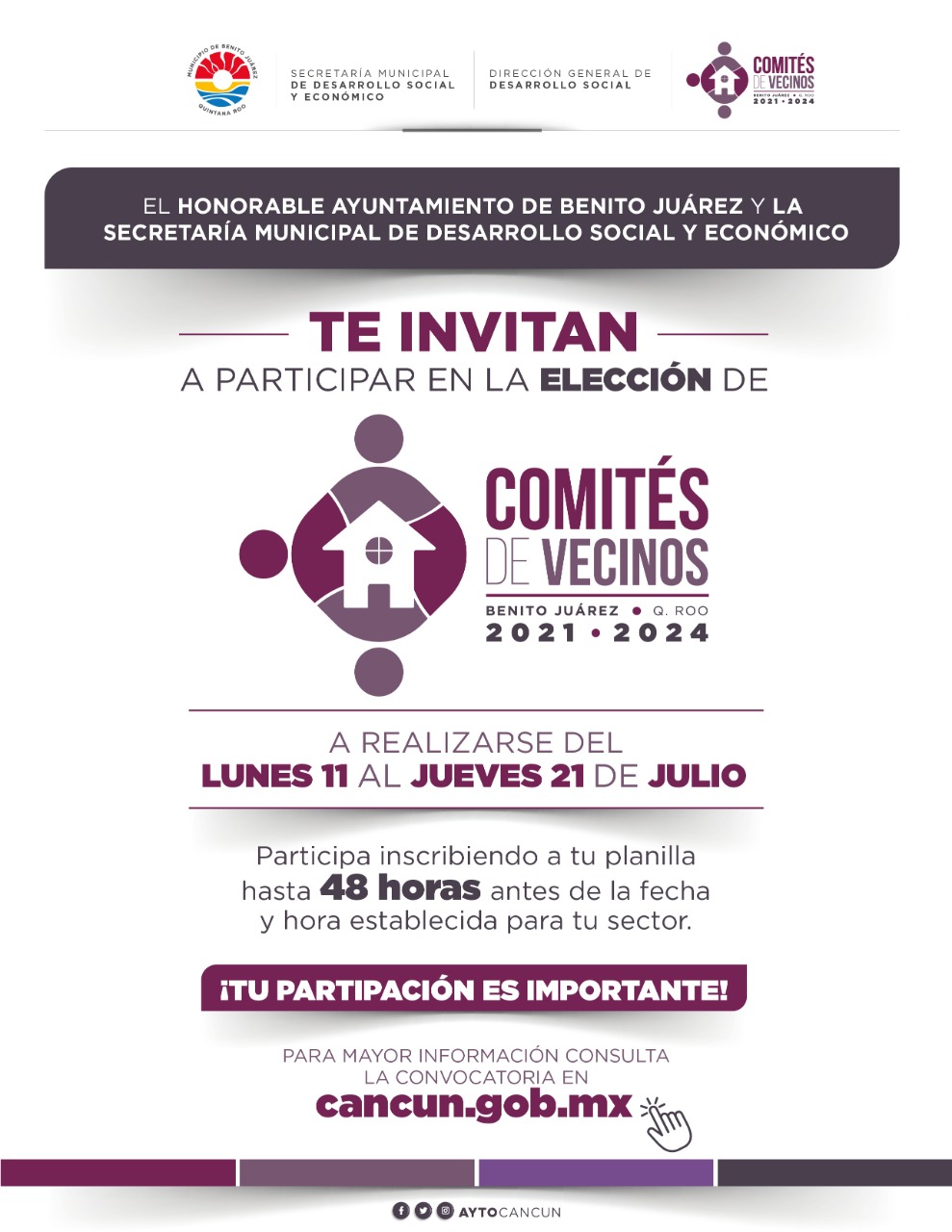 IMPULSA MUNICIPIO DE BENITO JUÁREZ PARTICIPACIÓN CIUDADANA