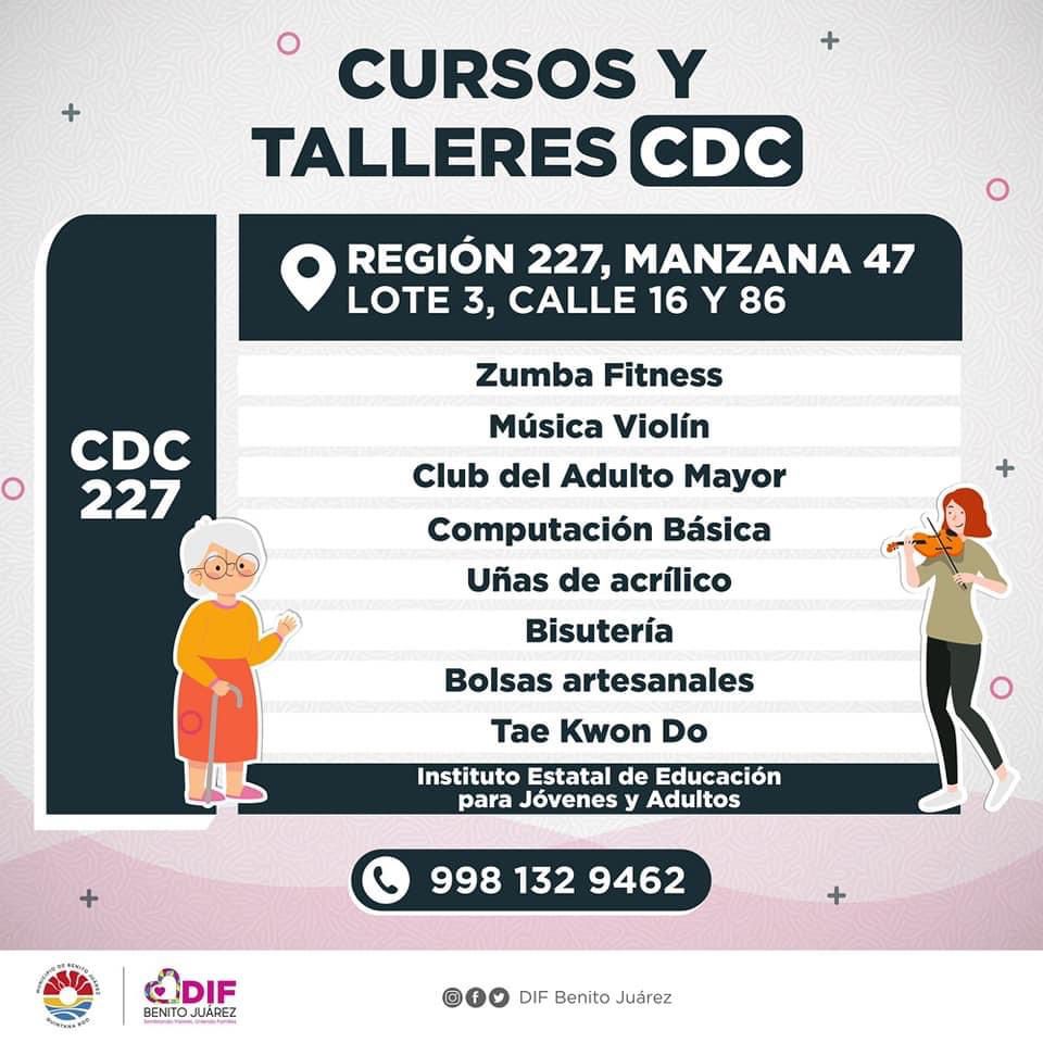 IMPULSA DIF MUNICIPAL CURSOS Y TALLERES EN LOS CENTROS DE DESARROLLO COMUNITARIO