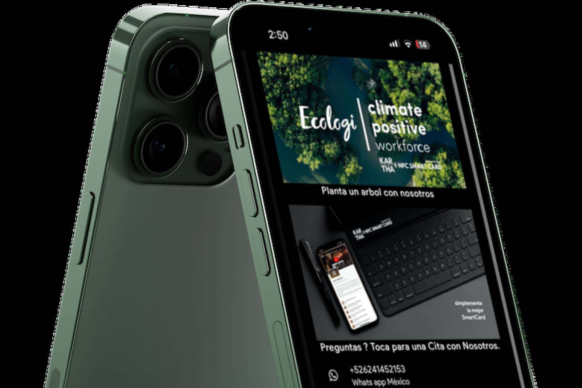 Con las tarjetas NFC inteligentes, Kartha ha revolucionado la forma en la que se presentan los negocios en la era digital