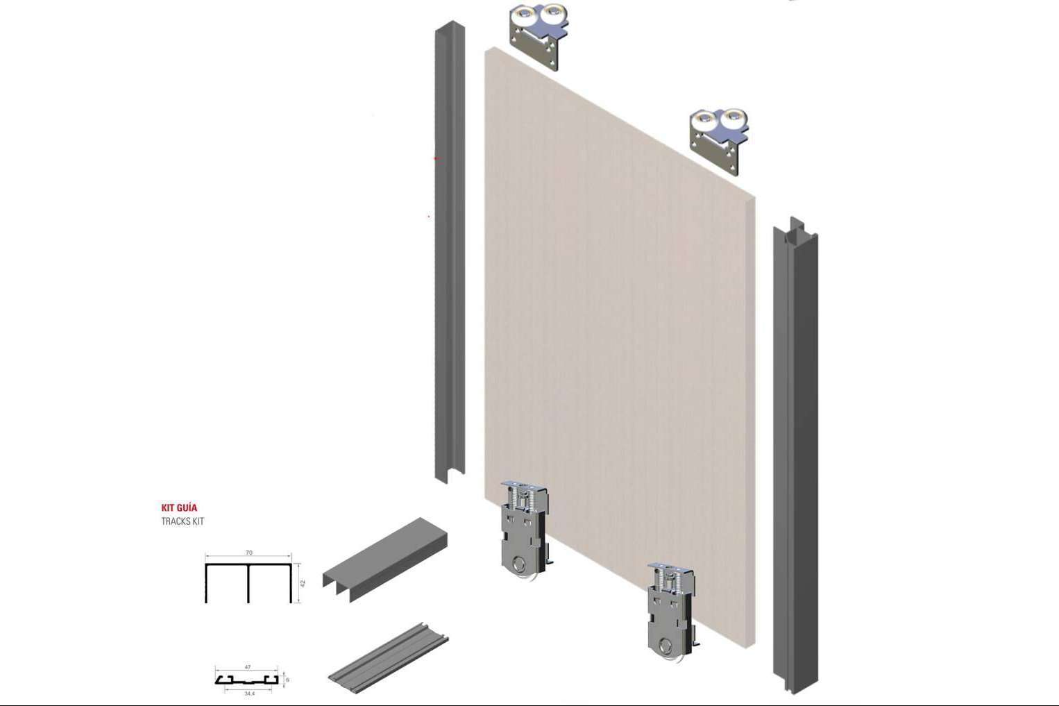 Crear espacios funcionales y estéticos con los kits para puertas correderas de ADC